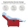 vidaXL Fauteuil inclinable &eacute;lectrique Rouge Similicuir