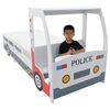 vidaXL Lit voiture de police et matelas en mousse pour enfant 90x200cm