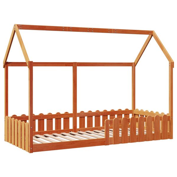 vidaXL Cadre de lit d'enfants forme de maison sans matelas 90x200 cm