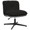 vidaXL Chaise pivotante de bureau noir boucl&eacute; comme de la laine tissu