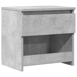 vidaXL Table de chevet Gris b&eacute;ton 40x30x39 cm Agglom&eacute;r&eacute;