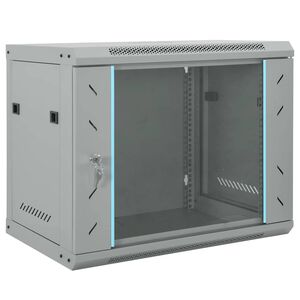 vidaXL Armoire r&eacute;seau avec stockage Gris 60 x 45 x 50 cm Acier