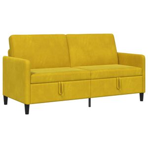 vidaXL Sofa avec rangement Jaune 172 x 78 x 87 cm Polyester