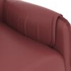 vidaXL Fauteuil de massage électrique Rouge bordeaux Similicuir