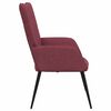 vidaXL Chaise de relaxation Rouge bordeaux Tissu