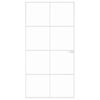 vidaXL Porte d'int&eacute;rieur Blanc 102x201,5 cm Tremp&eacute; verre aluminium fin