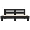 vidaXL Cadre de lit sans matelas noir 180x200 cm