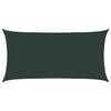 vidaXL Voile d'ombre 2 x 6 m HDPE Rectangulaire Vert fonc&eacute;