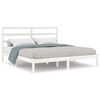 vidaXL Cadre de lit sans matelas blanc 180x200 cm bois massif