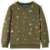 vidaXL Sweatshirt pour enfants kaki 128