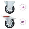 vidaXL 8 pcs Roulettes 75 mm