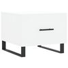 vidaXL Table basse blanc 50x50x40 cm bois d'ing&eacute;nierie