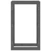 vidaXL Support pour bois de chauffage Gris 60x25x100 cm Bois de pin