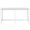 vidaXL Table de jardin blanc 203,5x90x110 cm bois massif de pin