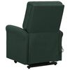 vidaXL Fauteuil de massage Vert foncé Tissu