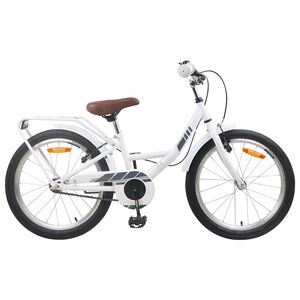 vidaXL V&eacute;lo pour Enfants 18 Pouces pour les 5-7 ans Blanc