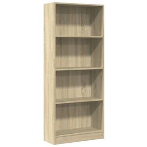 vidaXL Biblioth&egrave;que ch&ecirc;ne sonoma 60x24x143 cm bois d'ing&eacute;nierie