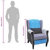 vidaXL Fauteuil avec design de patchwork Tissu