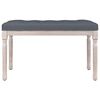 vidaXL Banc Gris fonc&eacute; 80x40x49 cm Velours