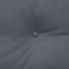 vidaXL Coussin de Dos Gris fonc&eacute; 120 x 24 x 50 cm Velours