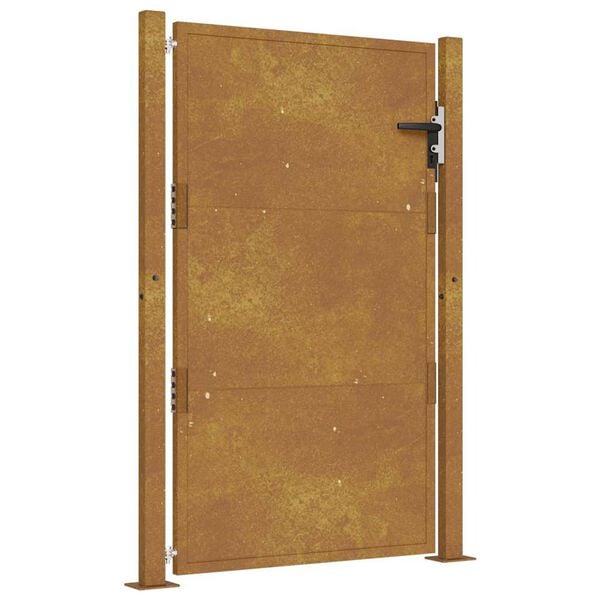 vidaXL Portail de jardin 100x125 cm en acier Corten