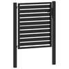 vidaXL Portail de jardin verrouillable noir 100x100 cm aluminium