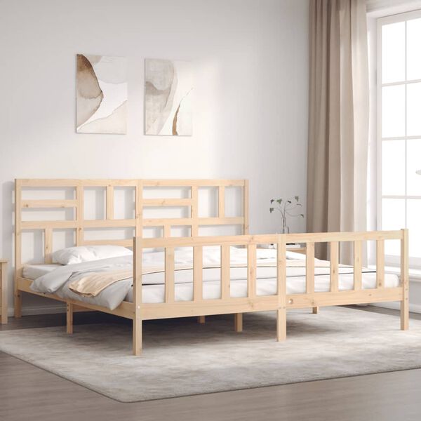 vidaXL Cadre de lit sans matelas bois massif de pin