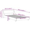 vidaXL Cadre de lit sans matelas cire marron 100x200cm bois pin massif