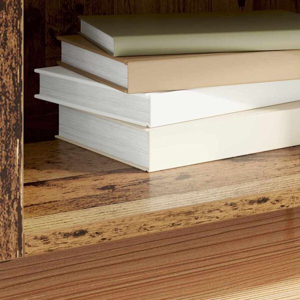 vidaXL Meuble &agrave; vinyles Bois Ancien 121 x 38 x 48 cm Bois d'ing&eacute;nierie