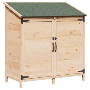 vidaXL Abri de jardin avec toit Naturel 106,5 x 56 x 113,5 cm