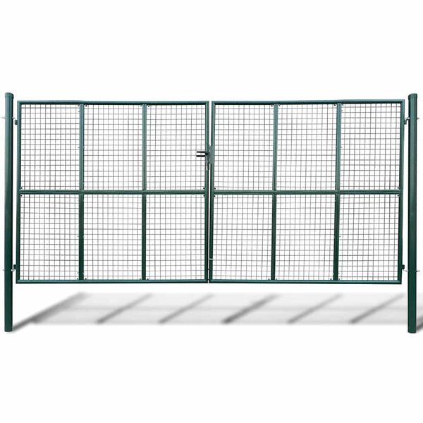 vidaXL Portail de jardin en maille 400x175 cm