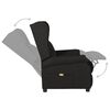 vidaXL Fauteuil de massage Noir Tissu