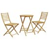vidaXL Ensemble de bistro 3 pcs bambou