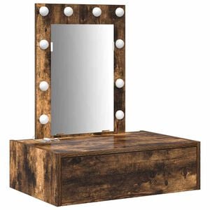 vidaXL Table de Toilette Marron 60 x 40 x 70 cm Bois d'ing&eacute;nierie