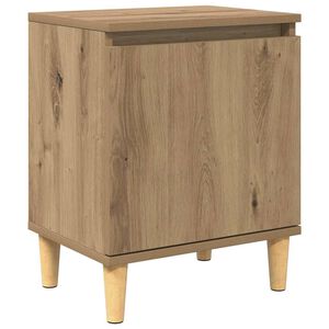 vidaXL Cabinet de chevet Ch&ecirc;ne artisanal 40 x 30 x 50 cm