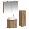 vidaXL Ensemble de mobilier de salle de bain 4 pc Ch&ecirc;ne artisanal
