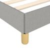 vidaXL Cadre de lit sans matelas gris clair 140x200 cm tissu