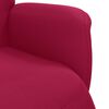 vidaXL Fauteuil inclinable avec repose-pied rouge bordeaux velours