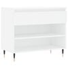 vidaXL Armoire &agrave; chaussures Blanc 70x36x60 cm Bois d'ing&eacute;nierie
