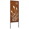 vidaXL &Eacute;cran de confidentialit&eacute; de jardin Fretwork Rouill&eacute; 50 x 140 cm