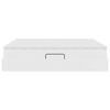 vidaXL Lit avec rangement et matelas avec matelas Blanc 180 x 200 cm