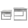 vidaXL Ensemble de tables basses 2 pcs Gris b&eacute;ton Bois d'ing&eacute;nierie