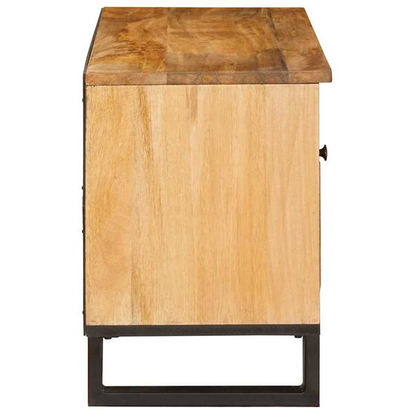 vidaXL Meuble TV Marron 80 x 33 x 46 cm Bois de mangue massif
