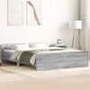 vidaXL Cadre de lit sans matelas sonoma gris 140x200 cm