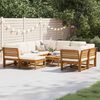 vidaXL Salon de jardin avec coussins 10 pcs bois massif d'acacia