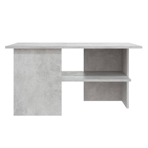 vidaXL Table basse gris b&eacute;ton 90x60x46,5 cm bois d'ing&eacute;nierie
