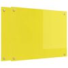 vidaXL Protection de cuisine 2 pcs Jaune 80 x 60 cm verre trempé
