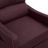vidaXL Fauteuil &eacute;lectrique de massage Violet Tissu