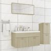vidaXL Ensemble de meubles de salle de bain Ch&ecirc;ne sonoma Agglom&eacute;r&eacute;