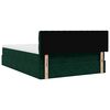 vidaXL Cadre de lit ottoman avec matelas vert fonc&eacute; 140x200 cm velours